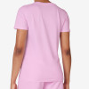 (Unpurchaseable) FILA Elevated Essentials V-Neck Tee (W) Pink View 2 Thumbnail Image
