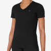 FILA Elevated Essentials V-Neck Tee (W) Black View 1 Thumbnail Image