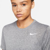 Nike Dri-FIT Short Sleeve Tee - Women's Grey View 3 Thumbnail Image