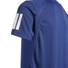adidas Boys' Club 3 Stripes Tee Dark Blue View 3 Thumbnail Image