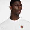 Nike Court Max90 Tennis Tee - Men's White View 3 Thumbnail Image