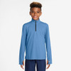 Nike Multi UV Long Sleeve 1/2 Zip Boys Top Blue View 1 Thumbnail Image