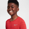 Nike Dri-FIT Miler Boys' Short Sleeve Top Lt Crimson View 3 Thumbnail Image