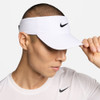 Nike Dri-FIT Ace CB Visor White View 3 Thumbnail Image
