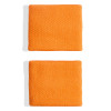 (Unpurchaseable) adidas Tennis Small Wristbands (2x) Pure Orange/White View 2 Thumbnail Image