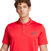 (Unpurchaseable) adidas Workout Essentials Polo (M) Pure Ruby View 4 Thumbnail Image