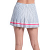 Lucky In Love High Waisted Glow Stripe Skirt - Women's White/Black/Hot Lava View 3 Thumbnail Image
