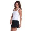 Lucky In Scoop Neck Rib Tank W/ Bra - Women's White View 3 Thumbnail Image