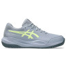 ASICS GEL Resolution X Kids' Grey Blue/Pistachio View 1 Thumbnail Image