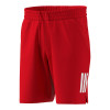 adidas Club 3 Stripes 7" Short - Men's Pure Ruby View 2 Thumbnail Image