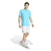 adidas Club 3 Stripes Tee - Men's Signal Cyan View 1 Thumbnail Image