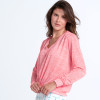 Lucky In Love Summer Haze Long Sleeve Pullover - Women's Orange Frost View 2 Thumbnail Image