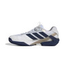 adidas Ubersonic 5 Clay - Men's White/Dark Blue View 5 Thumbnail Image
