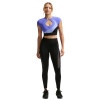 Nike Pro Sculpt Short Sleeve Bra Top (W) Light Thistle/Sapphire View 1 Thumbnail Image