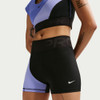 Nike Pro Sculpt High-Rise 3" Shorts (W) Black/Light Thistle/Sapphire View 3 Thumbnail Image