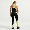 Nike Pro Sculpt High-Rise Speed Tight - Women's Black/Lt Lemon Twist/Green View 2 Thumbnail Image