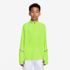 (Unpurchaseable) Nike Dri-FIT Miler 1/2 Zip Kids' Top Volt Ice View 1 Thumbnail Image