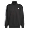 adidas 3 Stripes 1/4 Zip Fleece - Men's Black View 2 Thumbnail Image