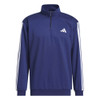 adidas 3 Stripes 1/4 Zip Fleece - Men's Dark Blue View 2 Thumbnail Image