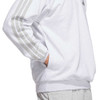 adidas 3 Stripes 1/4 Zip Fleece - Men's Light Grey Heather View 5 Thumbnail Image