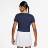 Nike Court CLTN Cropped Polo - Women's Midnight Navy/Sail View 2 Thumbnail Image