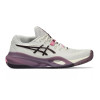 ASICS GEL Resolution X Clay - Women's Soft Oat/Dark Aubergine View 1 Thumbnail Image