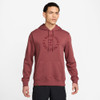 (Unpurchaseable) Nike Court Heritage Fleece PO Hoodie - Men's Cedar/Team Red View 1 Thumbnail Image