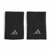 adidas Tennis Large Wristbands (2x) Black/Iron Metallic View 1 Thumbnail Image