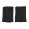 adidas Tennis Large Wristbands (2x) Black/Iron Metallic View 2 Thumbnail Image