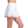 Lucky In Love Legacy Lines Pleat Skirt - Women's White/Flame View 2 Thumbnail Image