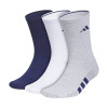 adidas Cushioned 4.0 Crew 3-Pack - Men's Dark Blue/White/Light Grey View 1 Thumbnail Image