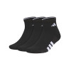 adidas Cushioned 4.0 Quarter 3-Pack - Men's Black View 1 Thumbnail Image