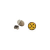 Flat Pickleball Earrings Yellow View 1 Thumbnail Image
