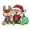 Note Cards-Pickleball Elf (8x) White View 1 Thumbnail Image