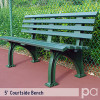 5' Courtsider Bench Green View 1 Thumbnail Image