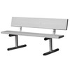 5' Aluminum Tennis Court Bench White View 1 Thumbnail Image