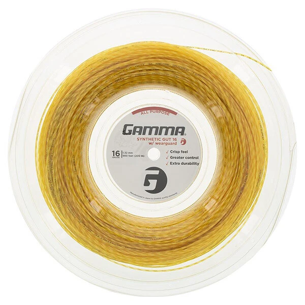 GAMMA Synthetic Gut w/WearGuard Reel 660' (Gold)
