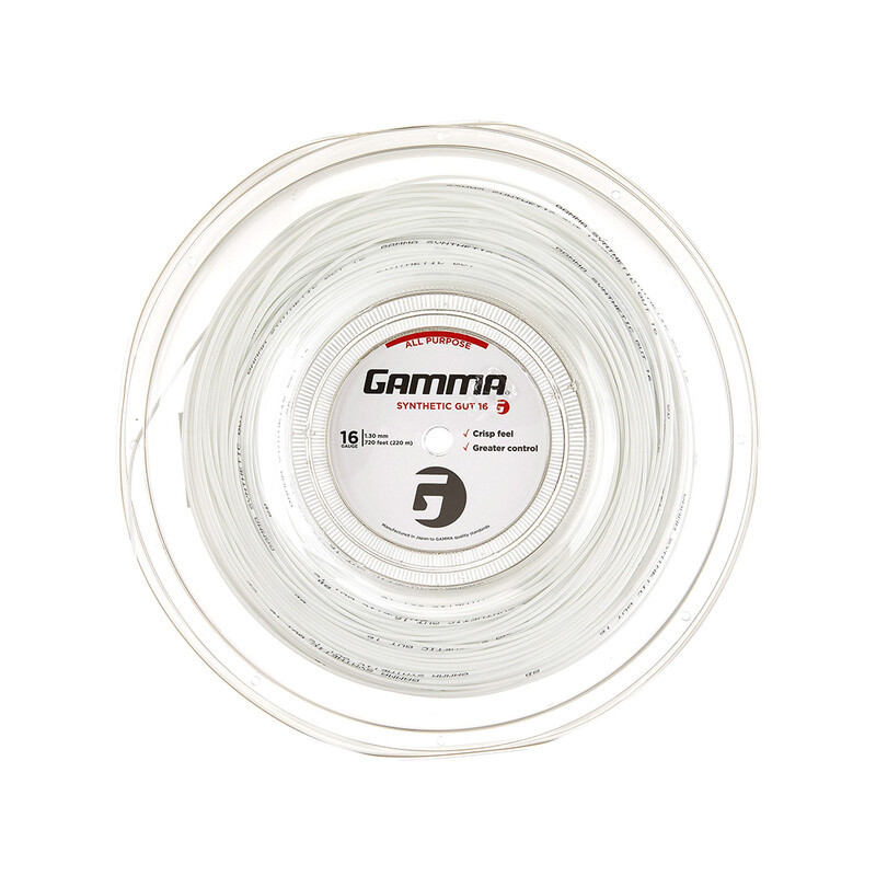 GAMMA Synthetic Gut Reel 720' (White)