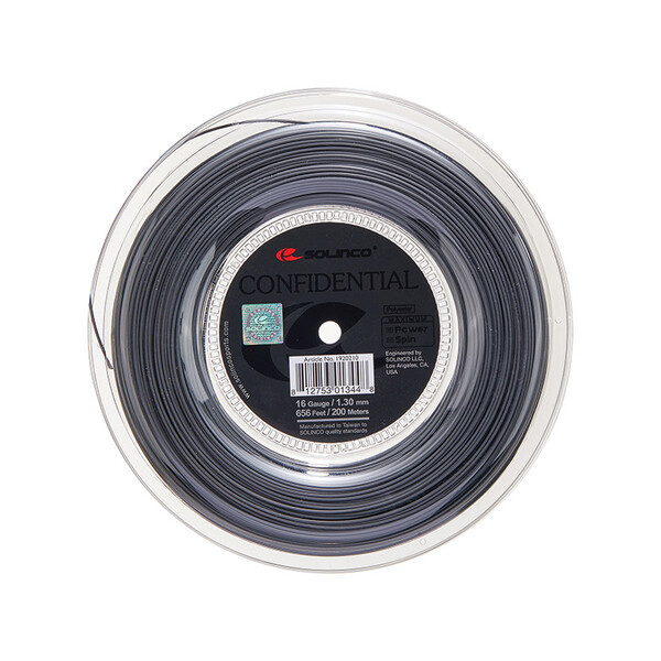 Solinco Confidential Reel (Dark Silver) 656' | Fromuth Racquet Sports