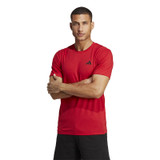 adidas Train Essentials Feelready Tee - Men's Red View 1