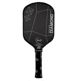 Six Zero Double Black Diamond Elongated 15mm Pickleball Paddle Black View 1