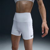 Nike Court Dri-FIT Ball Short - Women's White View 1