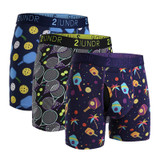 2UNDR Swing Shift Boxer Brief 3 Pack Pickled Balls/Deuce/Pickle Paradise View 1