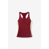 FILA Performance Iconic Racerback Tank (W) Cabernet/Angora View 1