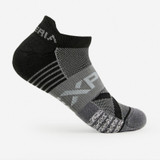 Thor-Lo Experia Ultra Light Padding No-Show Tab Socks Black/Grey View 1