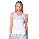 K-Swiss Precision Tank - Women's White/Limoncello View 1