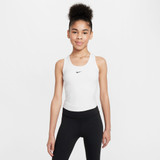 Nike One Dri-FIT Girls' Tank White View 1