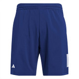 adidas Club 3 Stripes 9" Short - Men's Dark Blue View 1
