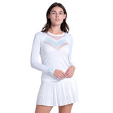Lucky In Love Riviera Club Long Sleeve - Women's White View 1