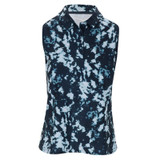 Nike Dri-FIT Victory Sleeveless Printed Polo - Women's Armory Navy/White View 1